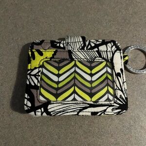 Vera Bradley Leaf Pattern Keychain Wallet NWOT